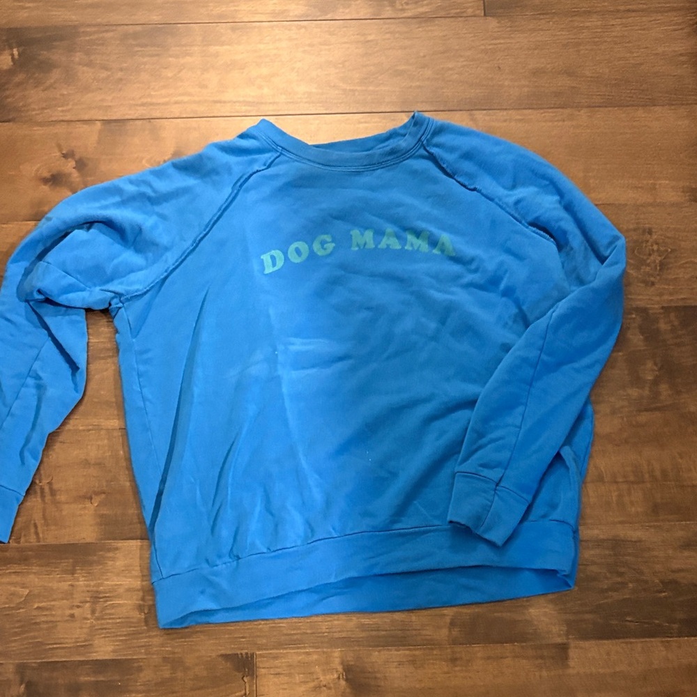 good hYOUman Blue 'Dog Mama' Women's Sweater